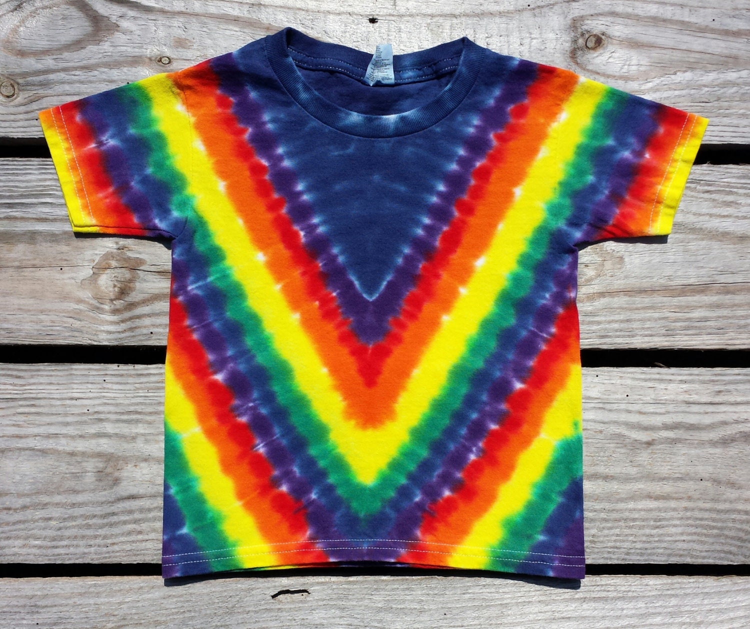 Toddler Rainbow Chevron Tie Dye T-shirt 2T 3T 4T Rainbow