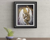 The Guardian Signed Art Print of Signature Original By Rafi Perez