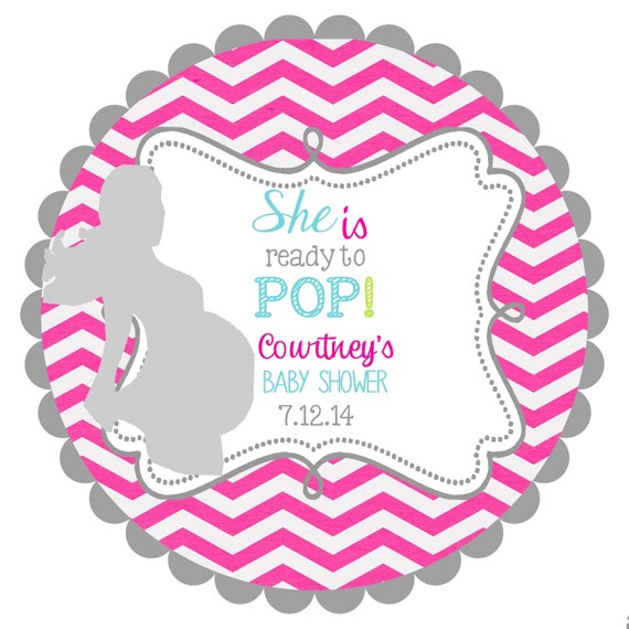 ready shower baby favors pop to Stickers to Pop for favors, Ready gift Labels Shower Baby tags