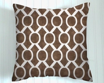 Pillows Brown. One Pillow Cover . Italian Brown 20 X 20 Accent Pillows Throw Pillows Decorative Throw Pillows Geometric