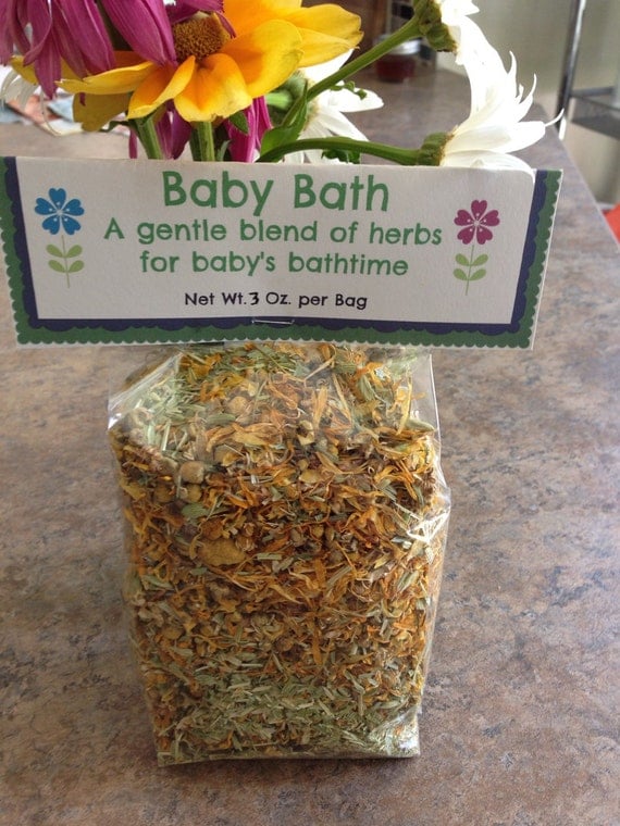 Baby Bath Herbs A gentle blend of calming and cleansing herbs