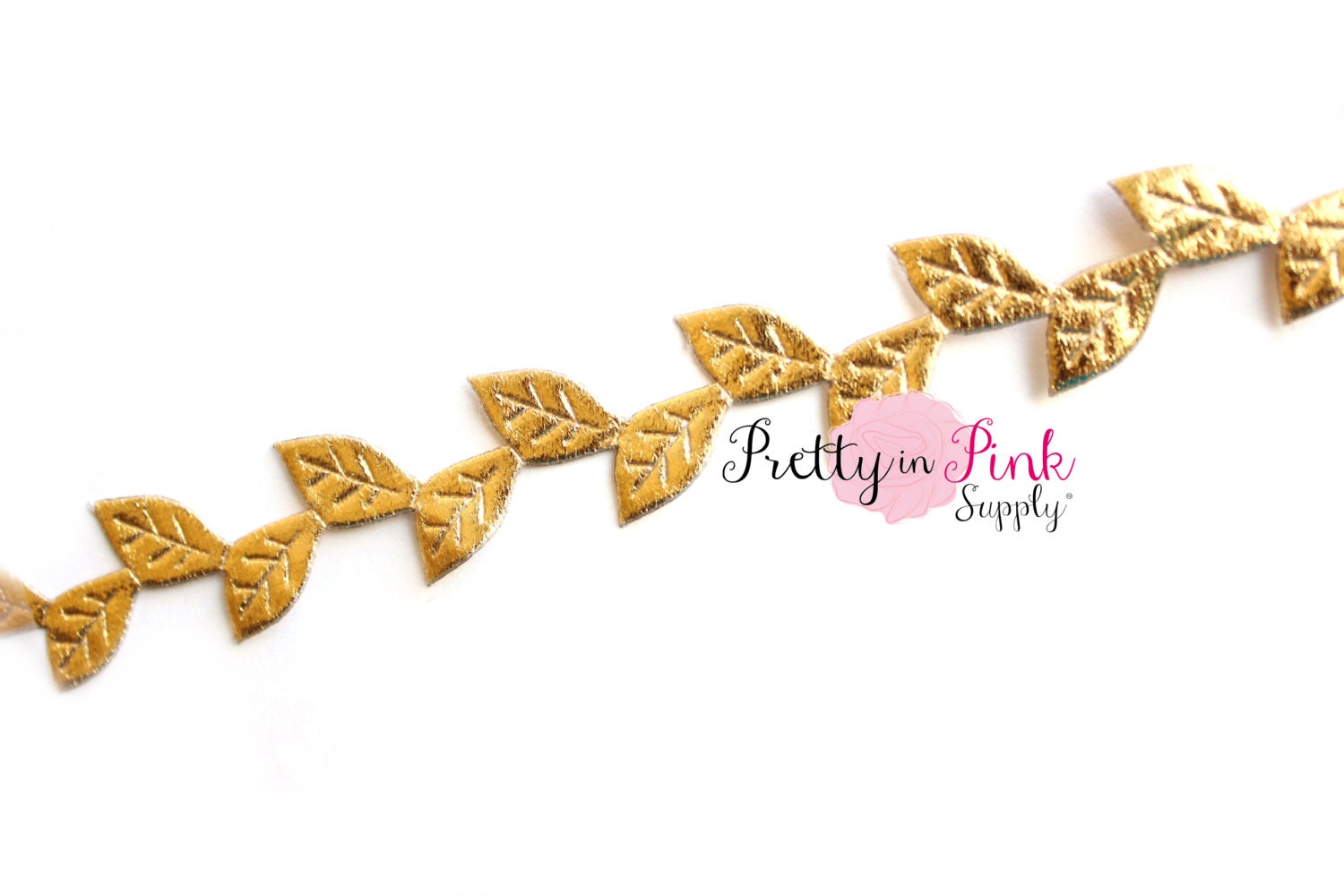 Metallic GOLD Leaf Trim Crown Leaf Trim You choose