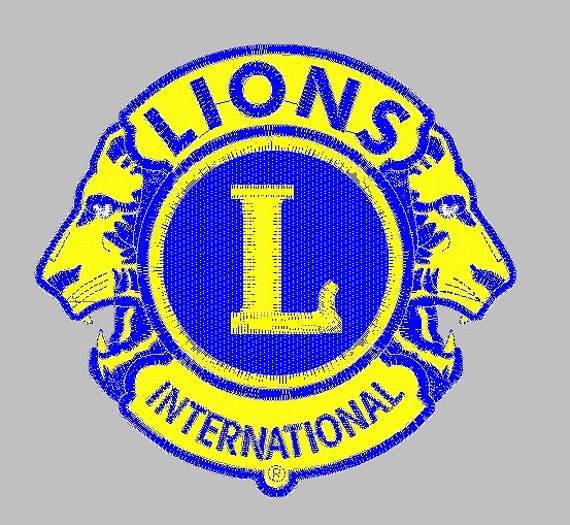 Lions International embroidery design by idigitize on Etsy