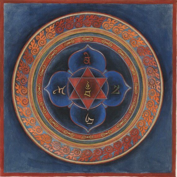 Troma Nagmo Kali in Sanskrit Mandala Goddess of Time