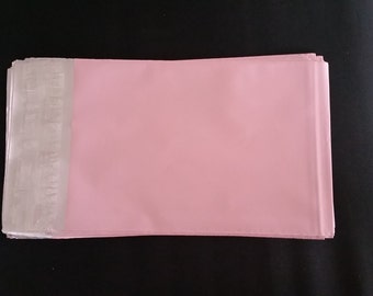 100 6x9 Light Pink, Poly Mailer Envelopes, Self Sealing Poly Mailing, Flat Plastic Shipping Bags, Boutique Color, USPS, UPS, FedEx