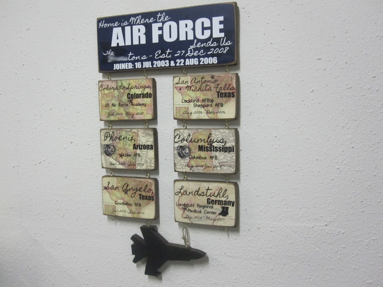 Air Force Sign Medium Home is Where the Air Force