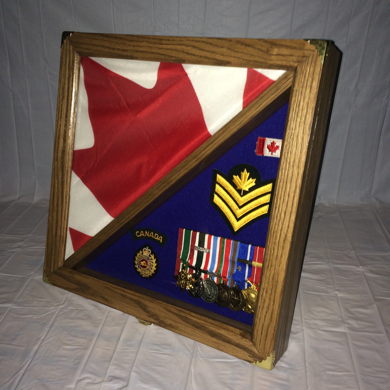 Flag Shadow box / Display Case / Medals Display / Flag Display