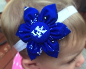 Free shipping! University of Kentucky fabric flower headband