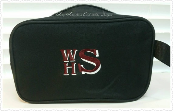 monogrammed shave bag