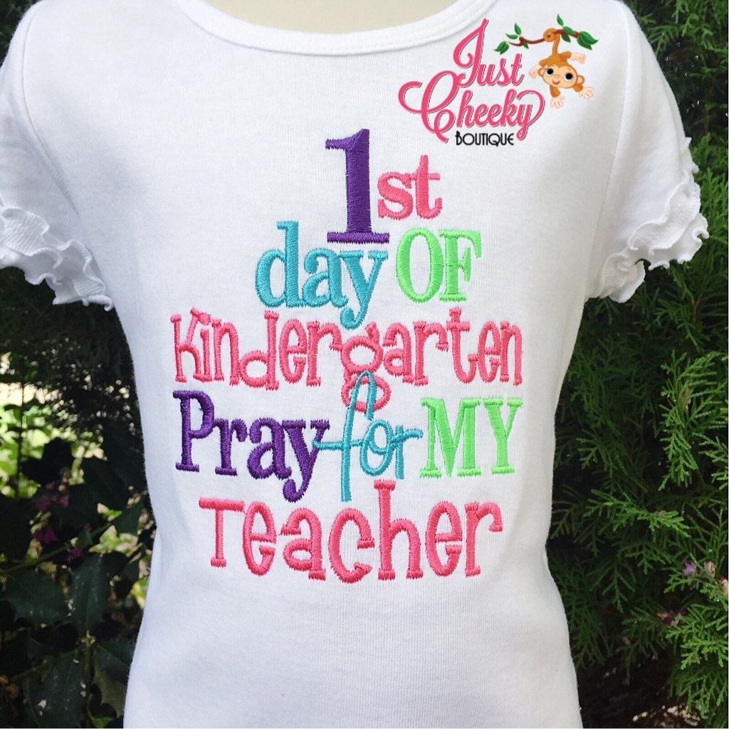 first day kindergarten shirt