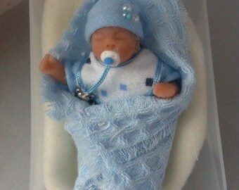 Dolls House Miniature OOAK Baby Boy