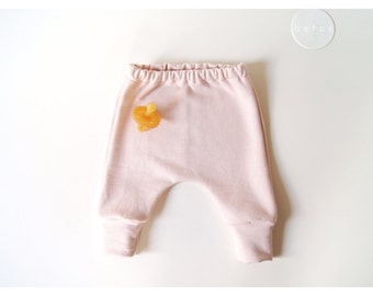 baby organic sweat pants rose,sweat pants girl,organic joggers girl,girls trousers,baby girl trousers,harem pants girl,sarouel pants baby