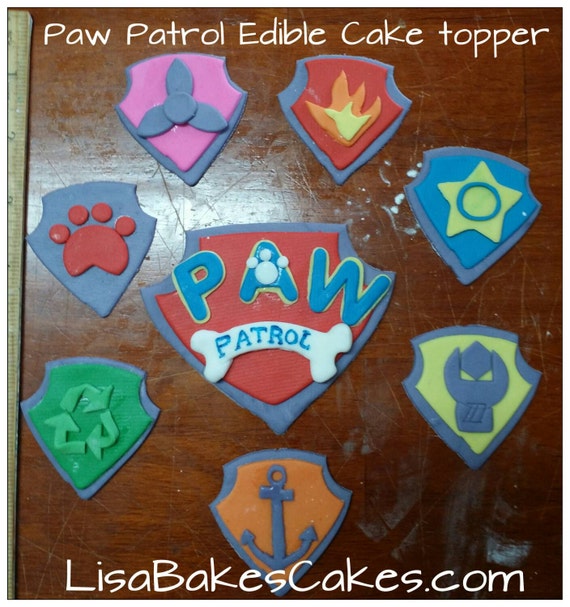 Edible Paw Patrol cake topper kit by CreativeCakesbyLisa ...