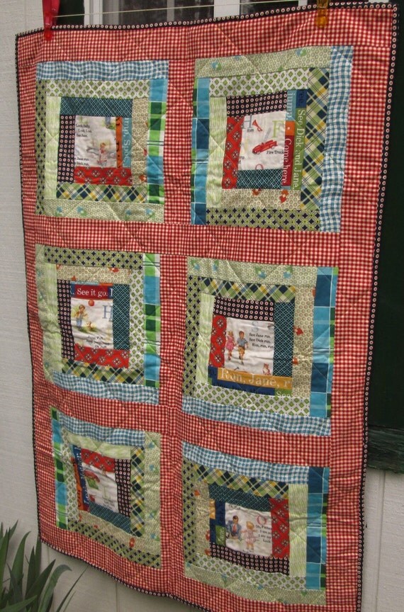 Dick And Jane Quilt Fabric 4