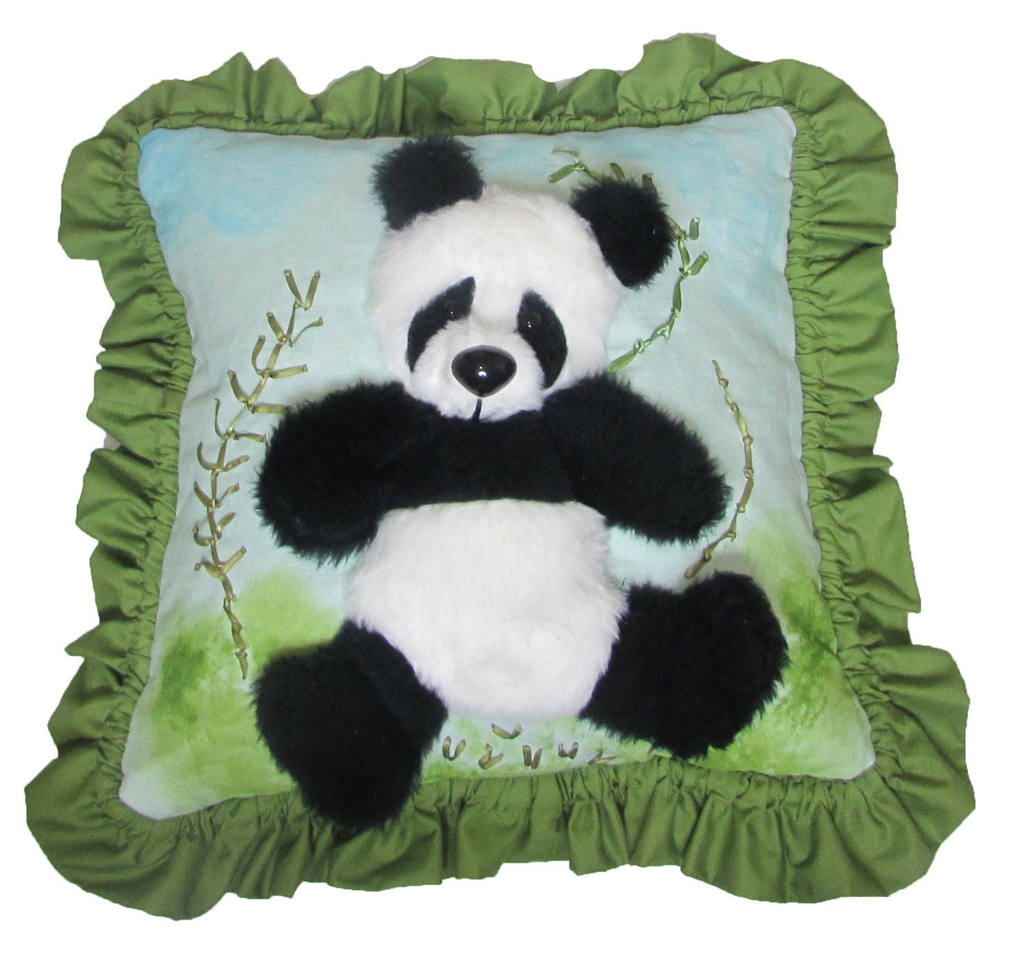 Bamboo Panda Decorative Pillow