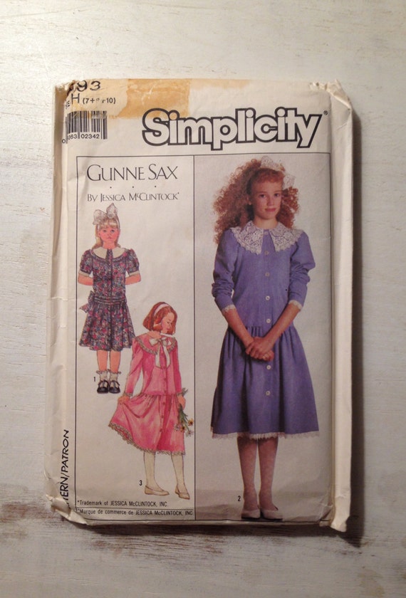 Simplicity Gunne Sax pattern 8193