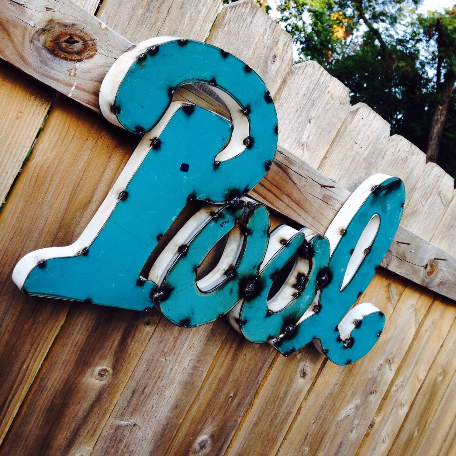 Vintage Pool Metal Sign