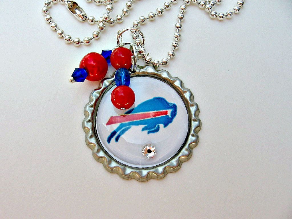 Buffalo Bills Football Necklace Buffalo Bills Jewelry Bills