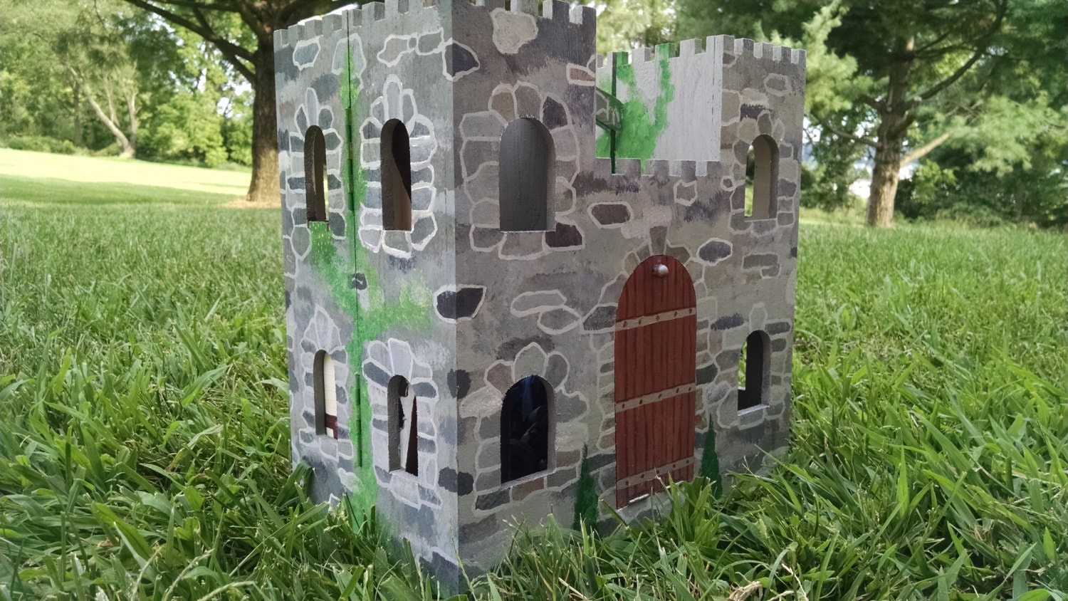 Handmade Medieval Castle Wooden Play Set by OttoVonBlukerGames