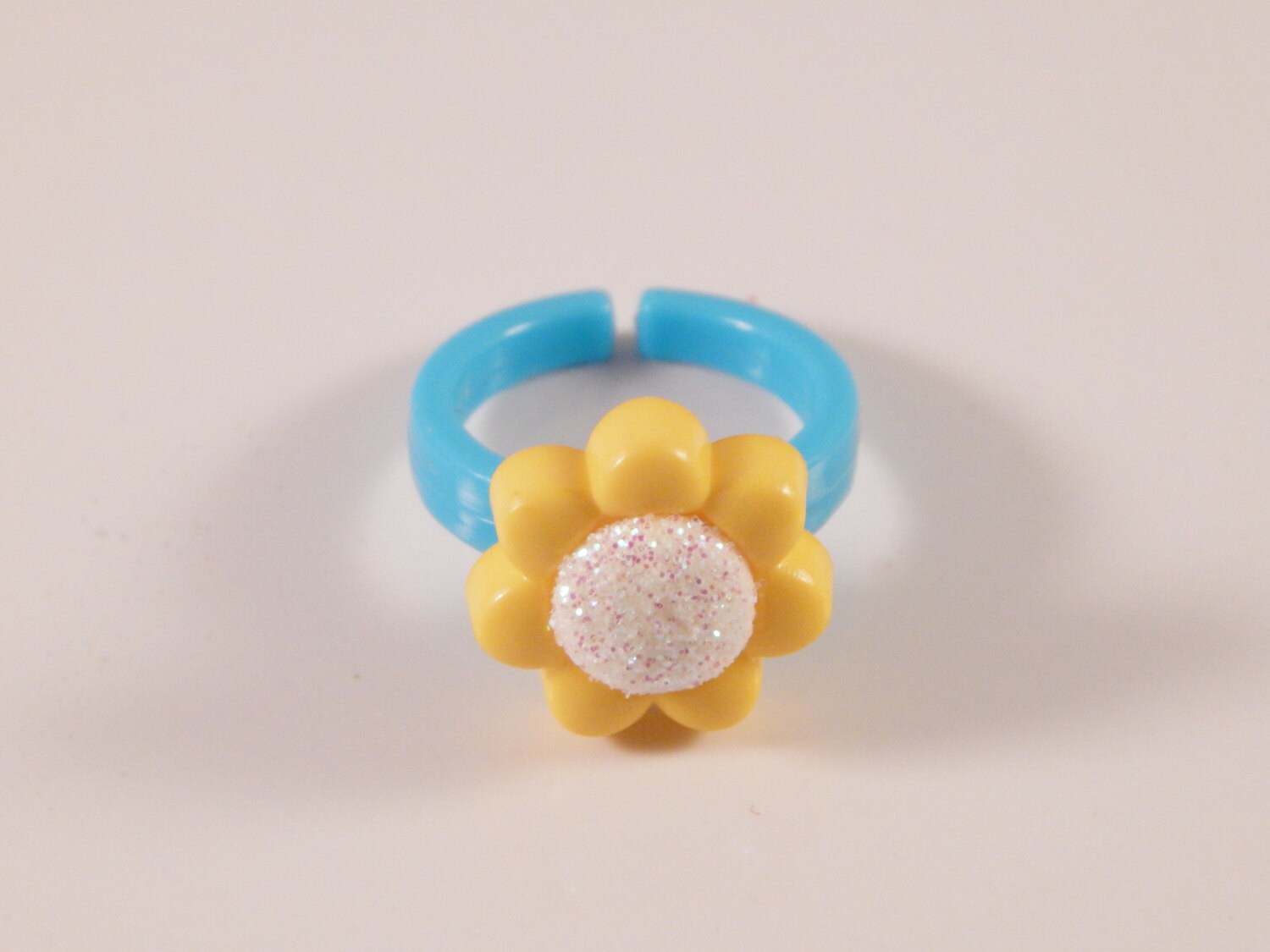 plastic adjustable toddler ring midi ring daisy by 1NativeDezines