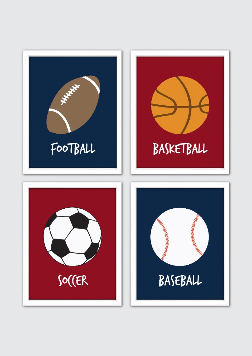 Sports Nursery Art Sports Decor Sport Nursery Sport Themed