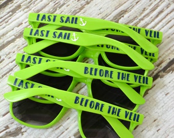Last Sail Bachelorette Sunglasses Anchor Before the Veil