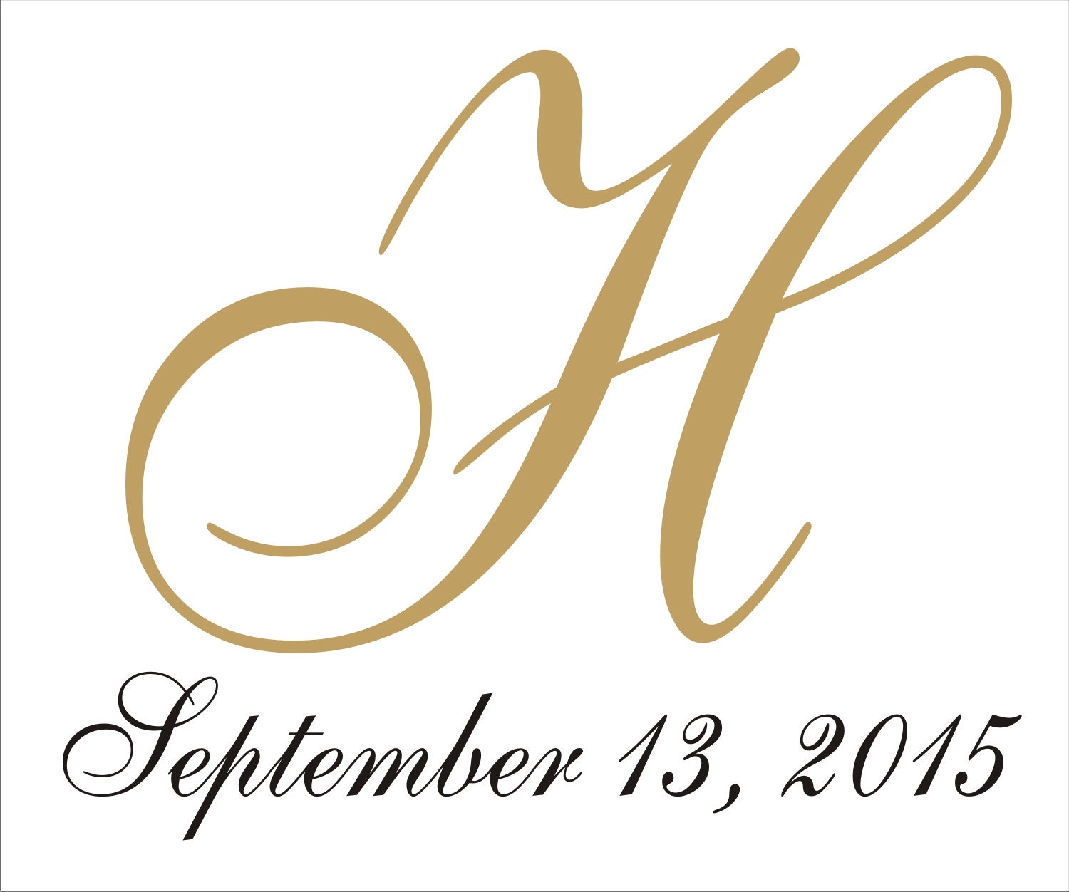 Custom Monogram Reusable STENCIL With Initial Wedding