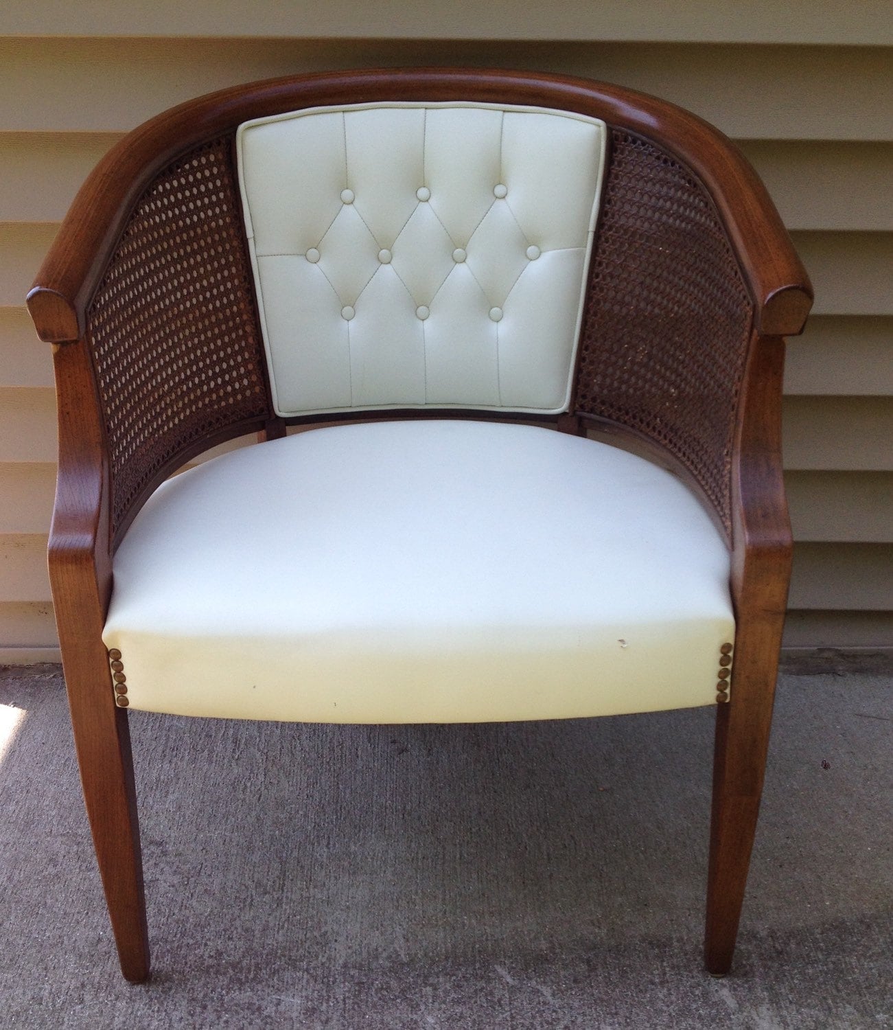 Midcentury Cane Bucket Chair/ Wicker/ Accent Chair – Haute Juice