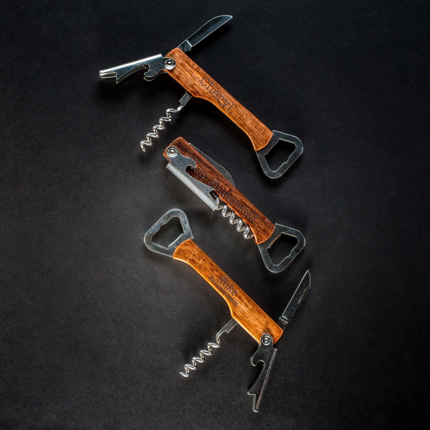 Wine Opener Engraved Bottle Opener Custom Corkscrew