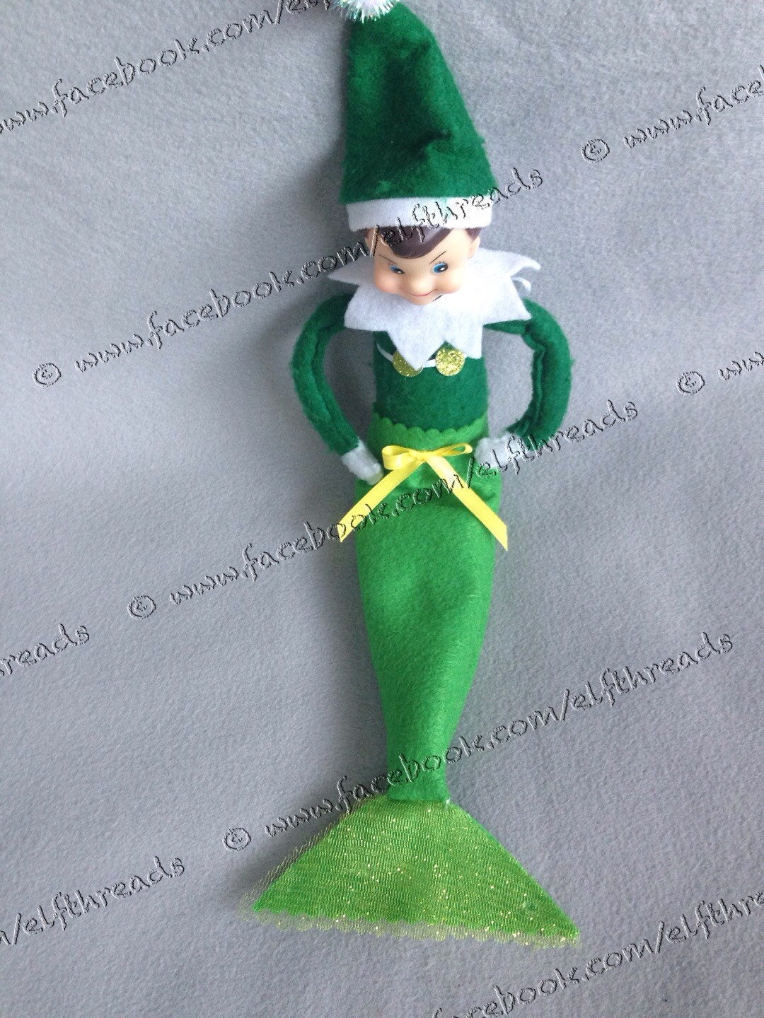 Mermaid Elf Costume Top & Mermaid Tail Girl by Strocketeer