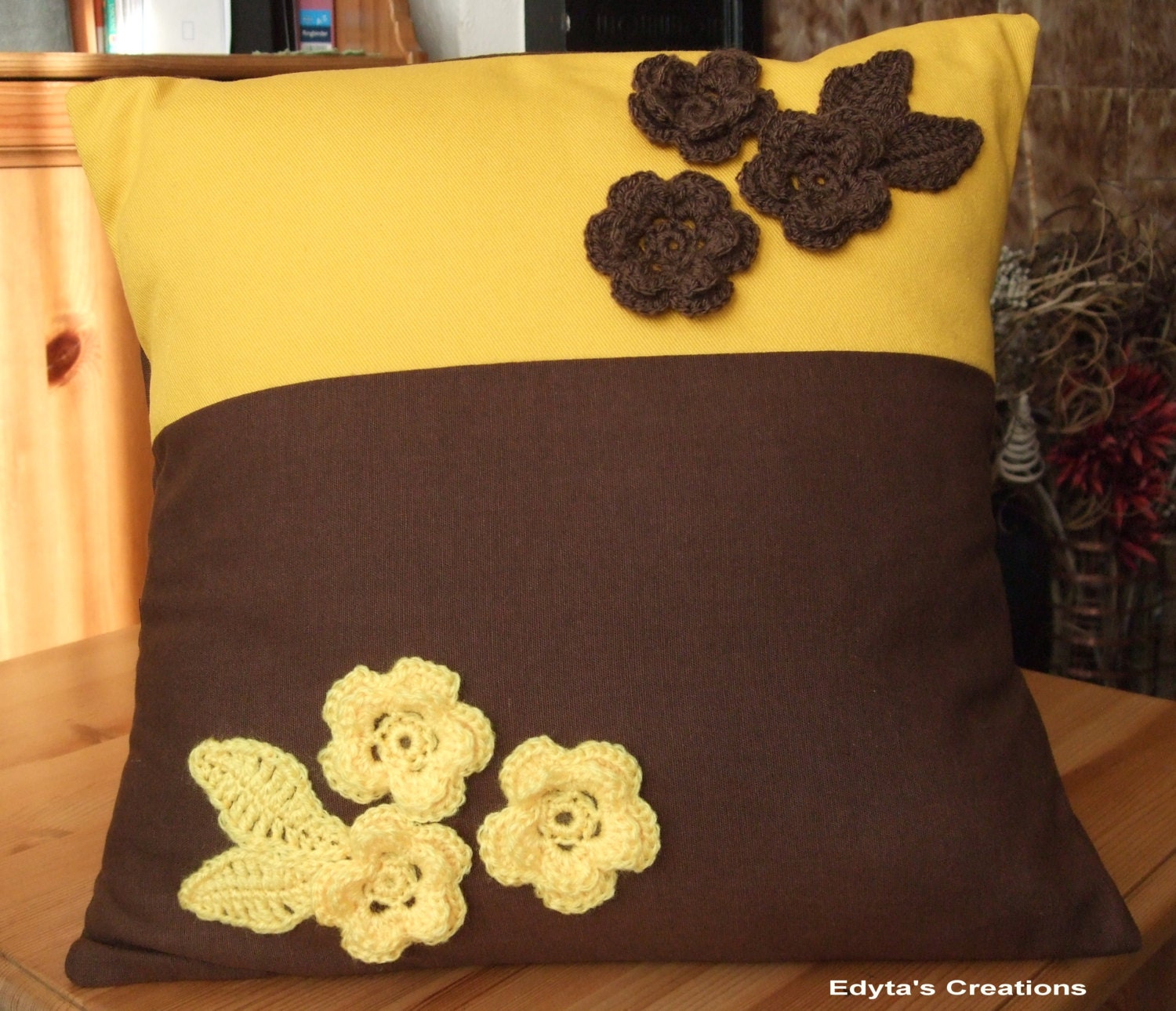Handmade Cushion Cover by EdytasCreations on Etsy