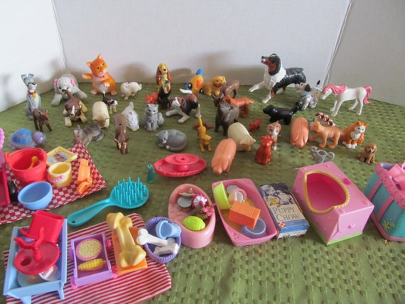 Little Pet Animal Toys and Their Accessories A Set of 90