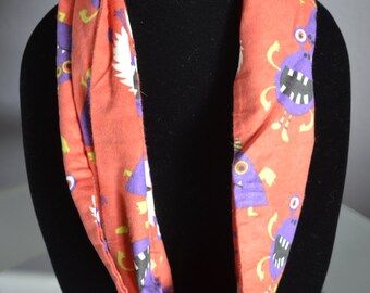 Glow in the Dark Monsters Infinity Scarf