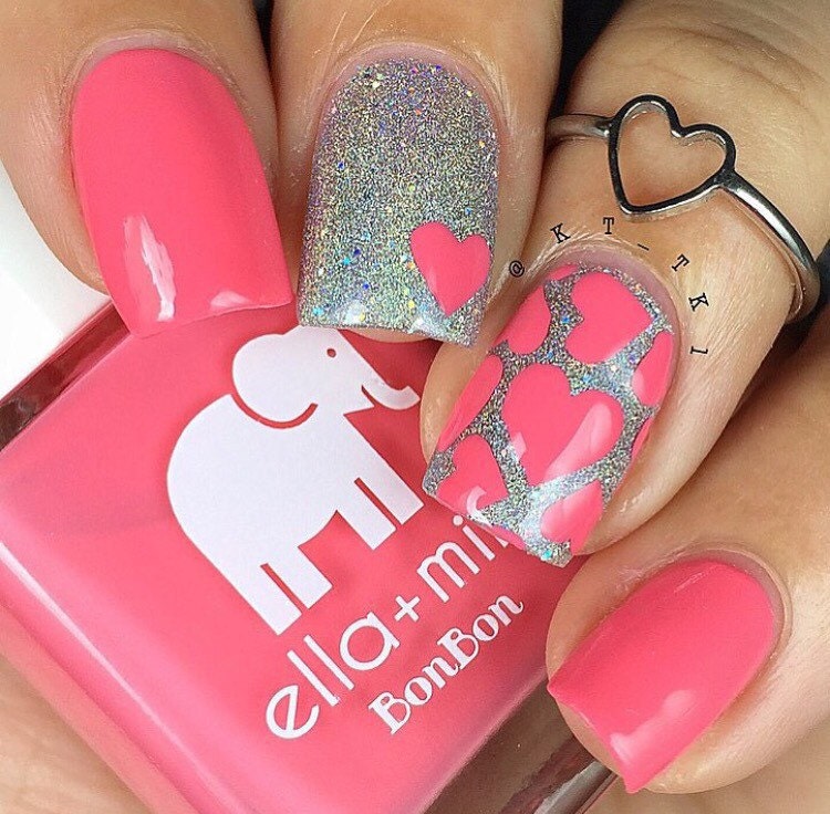 Heart Nail Stencils Vinyl Guides for Nail Art