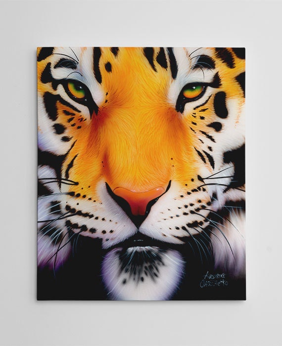 Tiger Wall Decor Tiger Canvas Art Large Tiger Painting