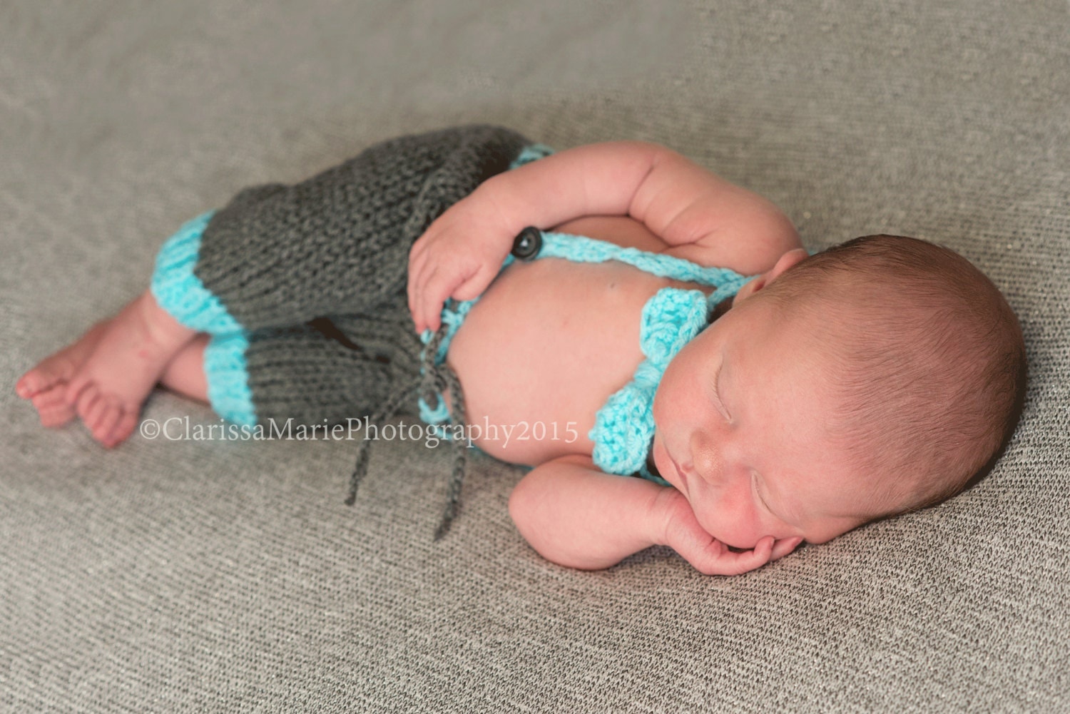 Baby Boy Knit Outfit Baby Suspender Outfit Newborn Photo