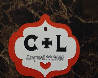 Custom drink tag, wedding favor, bridal shower, bachlorette party, party, gift tag