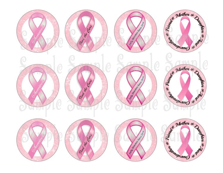 Printable Breast Cancer Cupcake Toppers by PartyPaloozza on Etsy Printable Breast Cancer Cupcake Toppers by PartyPaloozza on Etsy