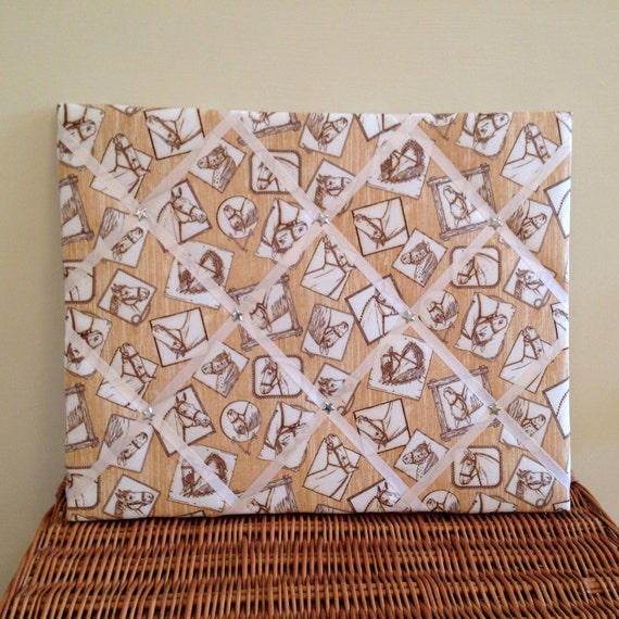 Fabric Padded Message Board. Notice Board. by MADEatCLUARAN