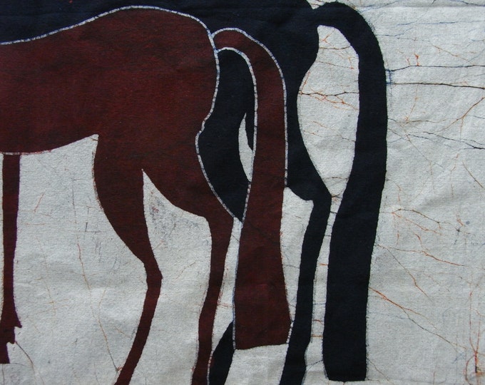 Horse - Batik Tapestry Wall Decor Painting