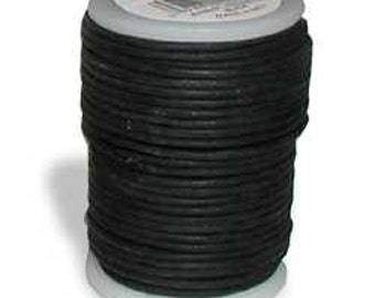 Round Leather Lace Cord (1mm)