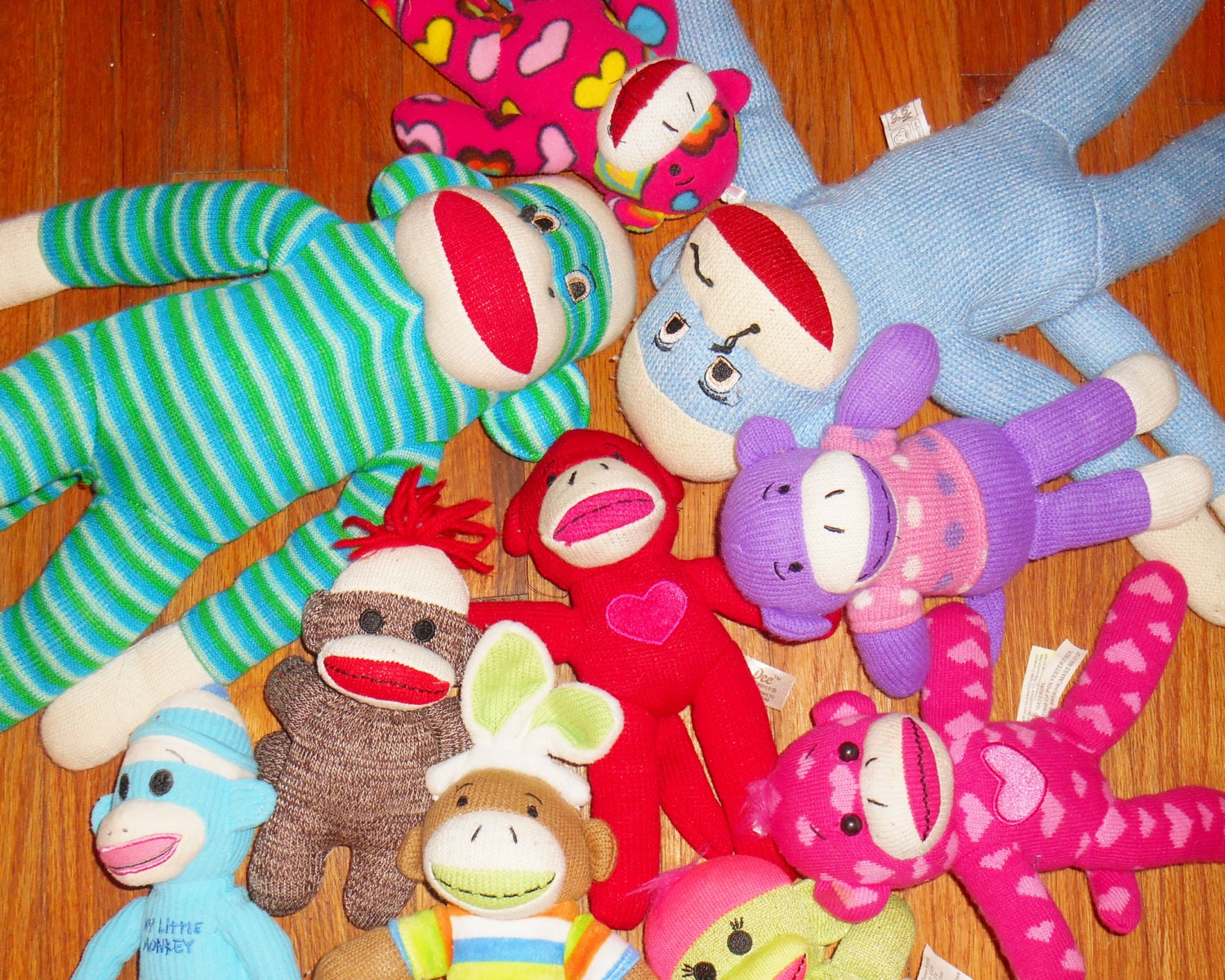 Huge Collection of Sock Monkeys / Lot of Assorted by Ahickscloset
