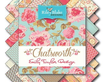 NEW PRICE! Riley Blake CHATSWORTH Fat Quarter Bundle - 21 prints!
