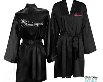 bridesmaid robes with names