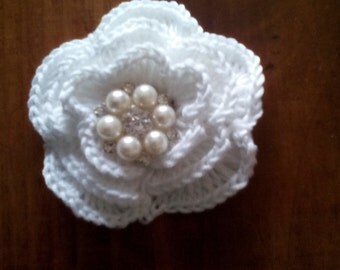 crochet flower, 1 crochet flowers, appliques, craft supplies, sewing supplies
