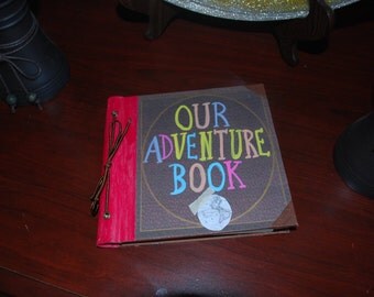 adventure disney pixar inspired scrapbook autograph
