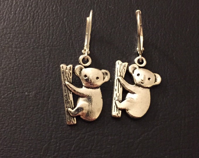Koala bear earrings