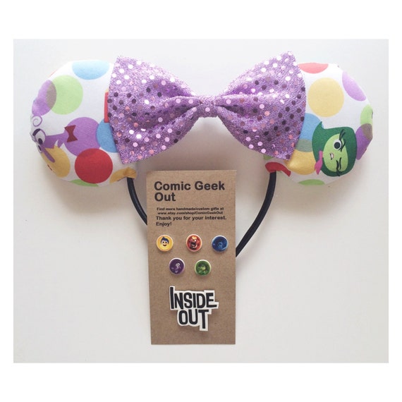 Inside Out Themed Minnie Ears