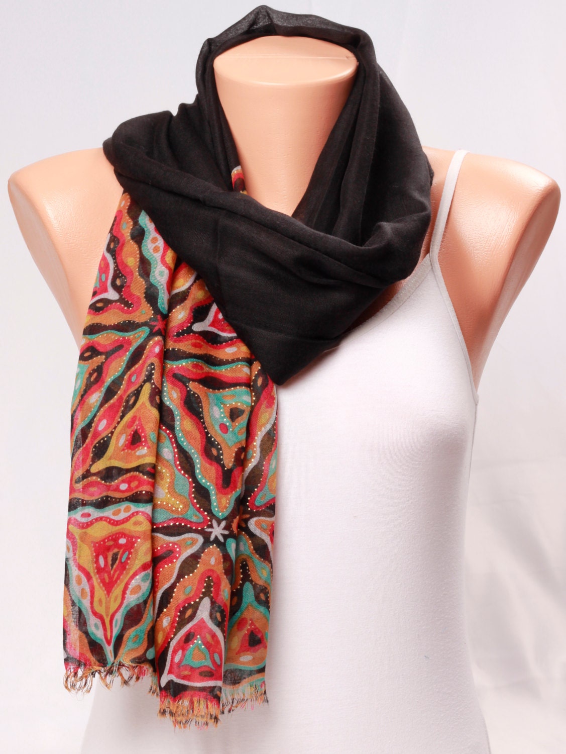 printed scarf Womens Scarves Digital print by ScarfFASHIONISTA