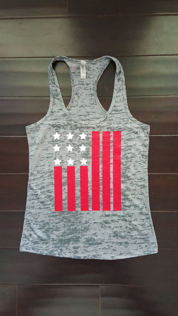 American Flag / Workout Tank / Ladies Tank / by DevilishlyDetailed